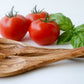 Hand-Carved Olive Wood Salad Servers | Spoon & Spork Set