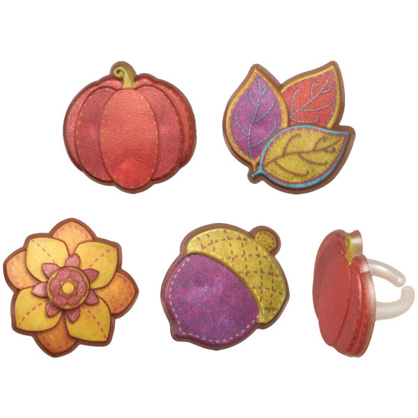 Harvest of Hues Cupcake Rings - 144pk