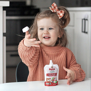 Holle Organic Apple, Banana & Berries Yogurt Pouches
