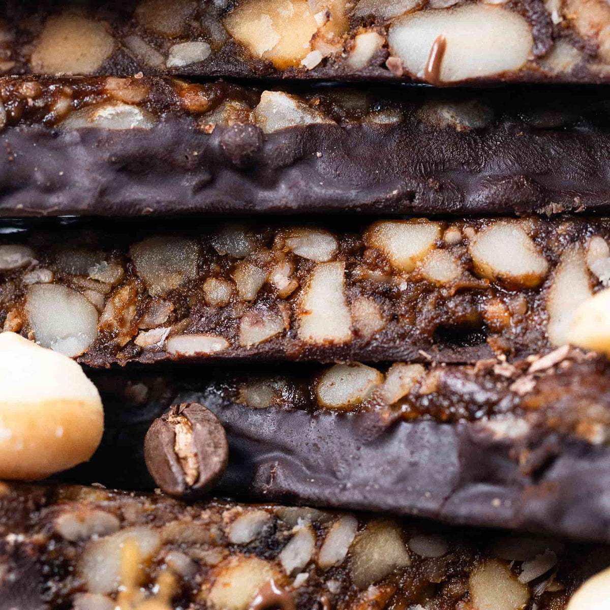 Caramel Mocha Macadamia Nut Snack Bar (Dan Mace's BRU Bar) (12 Bars)