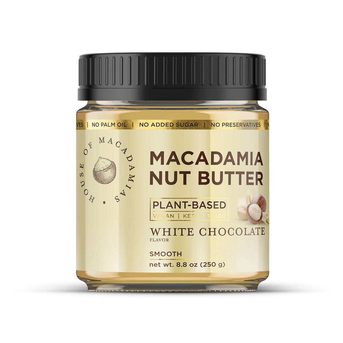 Macadamia Nut Butter White Chocolate Flavor  (1 Flavor, 1 Jar)