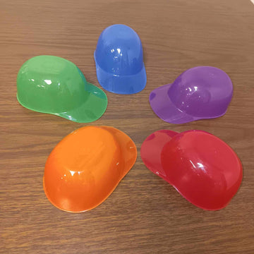 8oz. Mini Baseball Helmet Ice Cream / Snack Bowl with Spoons - 12 sets