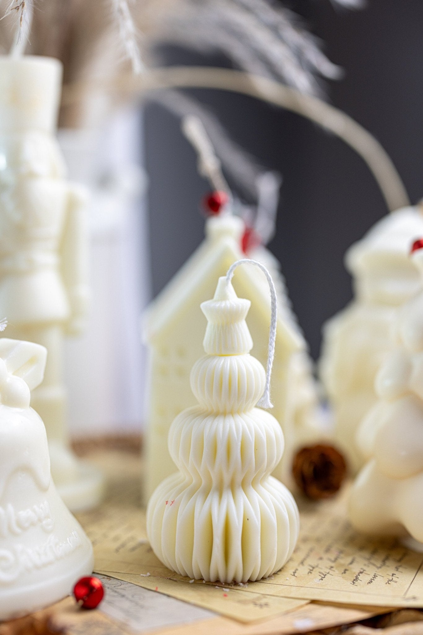 Small Layered Candle – Handmade Soy Wax Holiday Candle for Christmas, Gifts & Cozy Home Decor