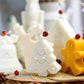 Small Christmas Tree Candle – Handmade Soy Wax Holiday Candle for Christmas Decor & Gifts