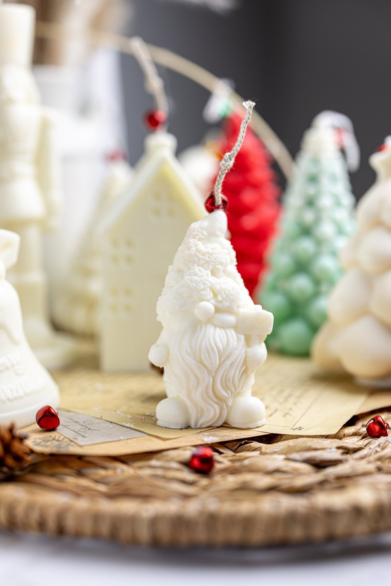 Gnome Candle Set – Handmade Hand-Poured Christmas Gnomes for Holiday Decor & Gifts