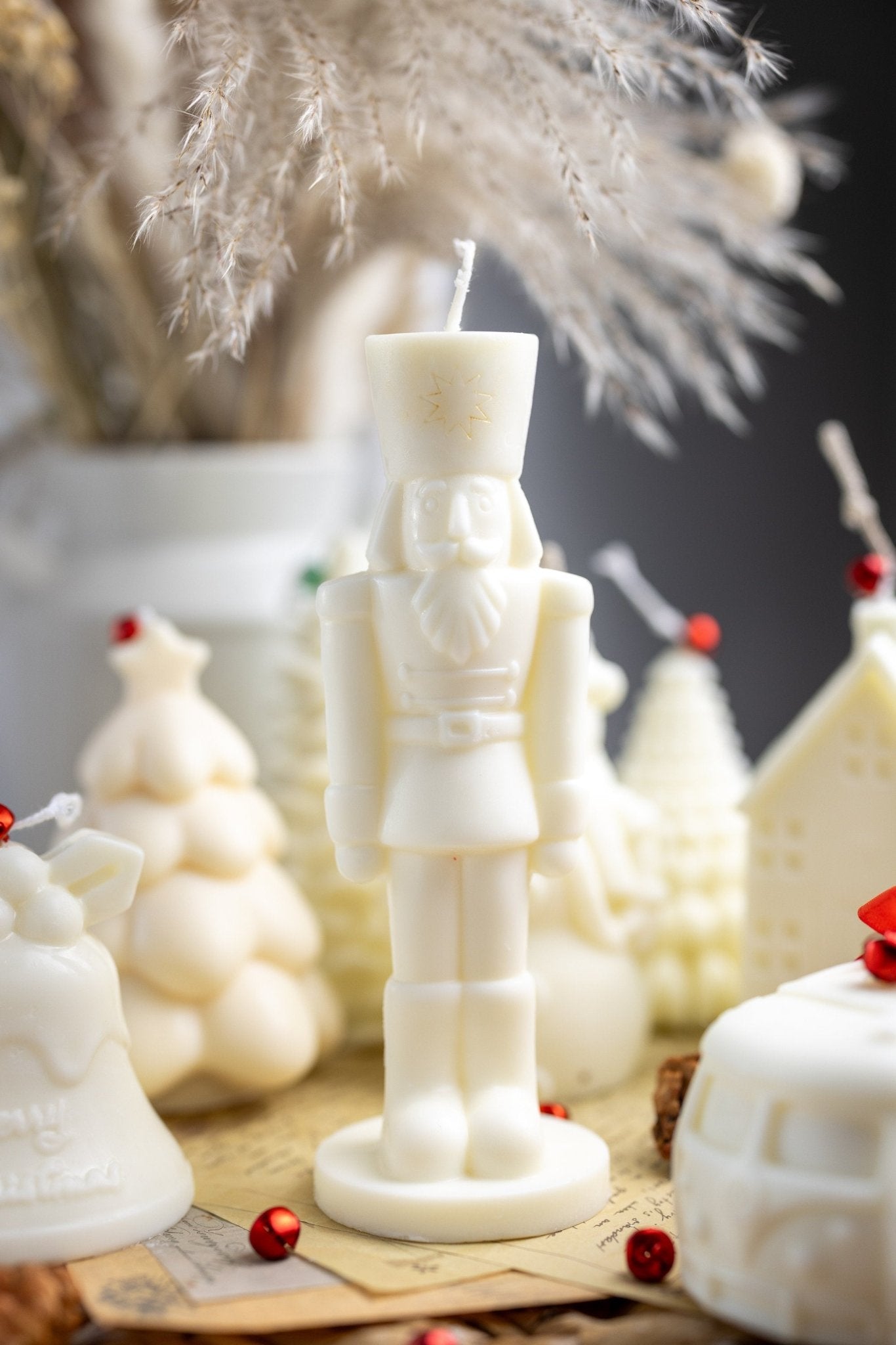 Festive Holiday Candle Set: Christmas Tree, Snowman, Nutcracker & More