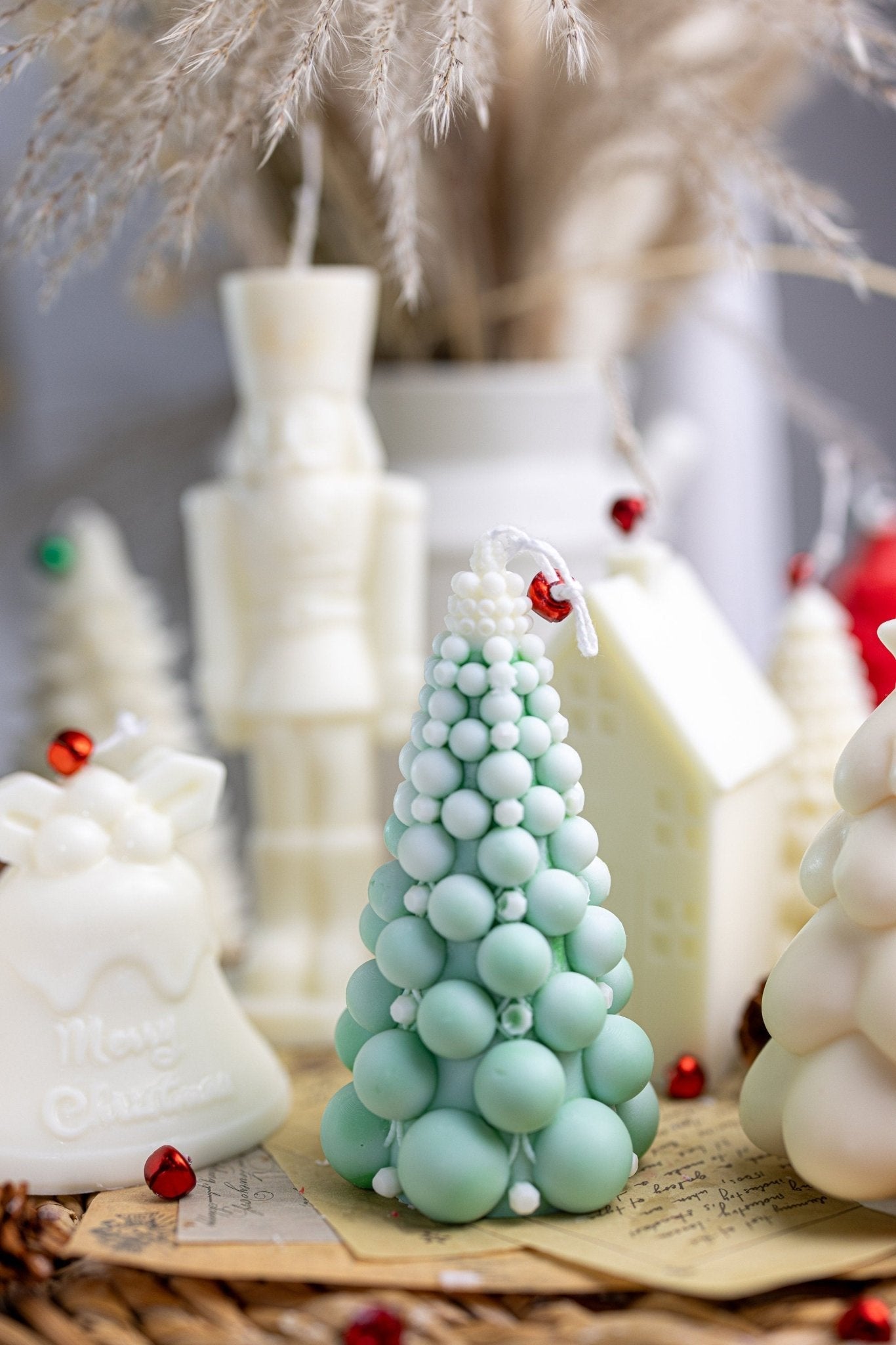 Bubble Christmas Tree Candle – Hand-Poured All-Natural Soy Wax – Holiday Decorative Gift Candle
