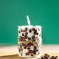 Handcrafted Coffee Bean Pillar Candle – Real Coffee Beans, Scented Soy Wax, Aromatherapy Home Decor