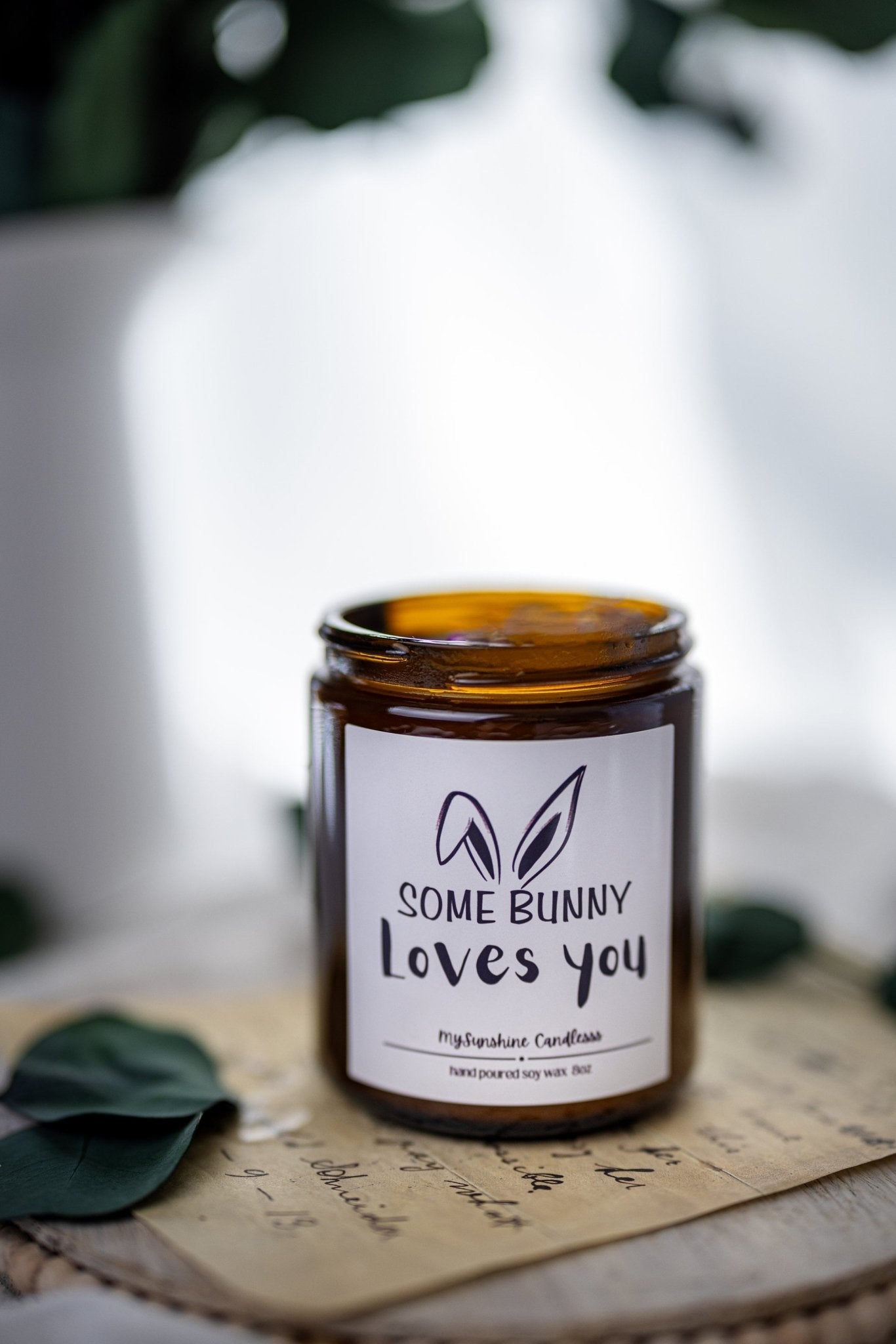 Easter Candle Gift: Some Bunny Loves You - Cute Easter Gift for Best Friend