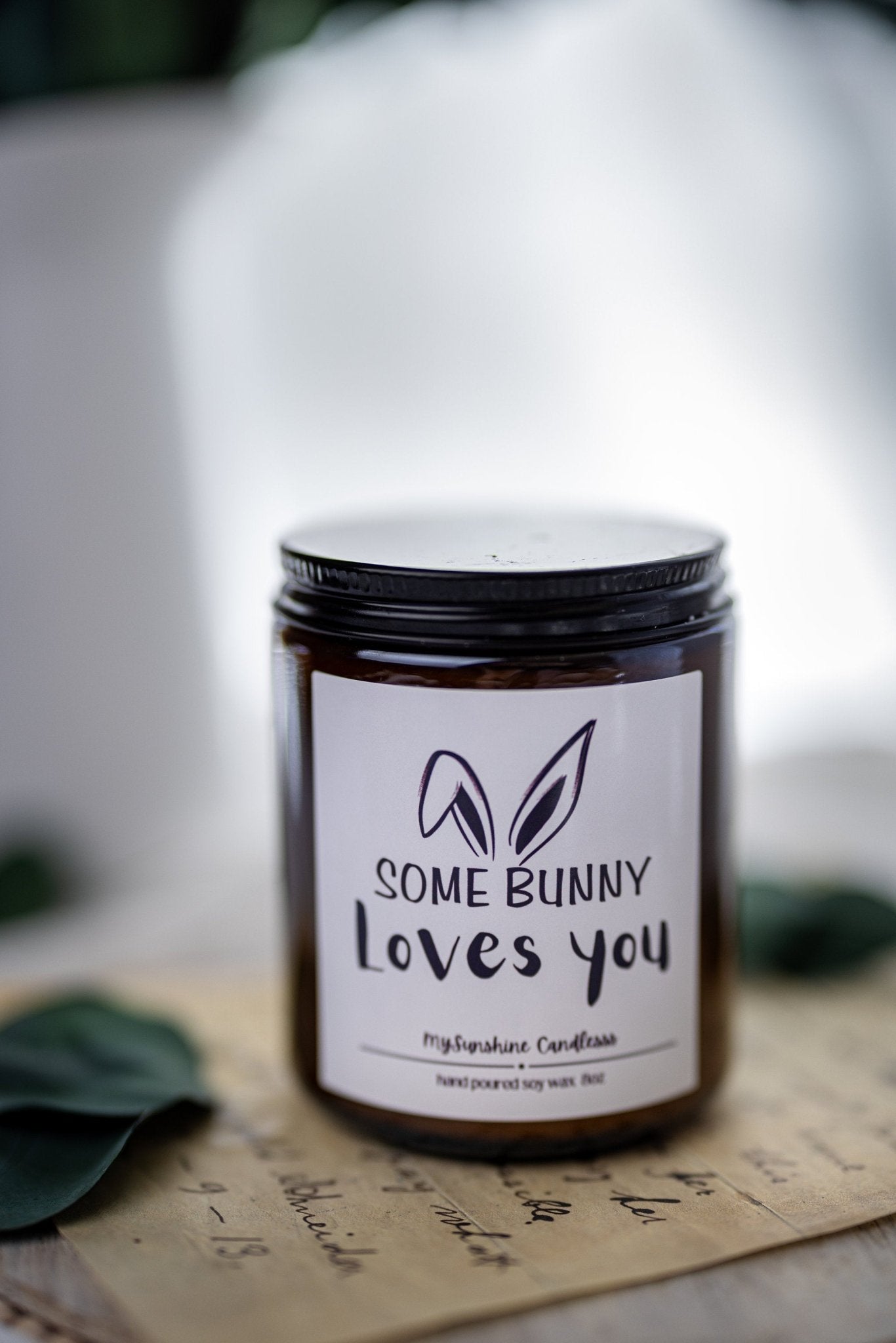 Easter Candle Gift: Some Bunny Loves You - Cute Easter Gift for Best Friend