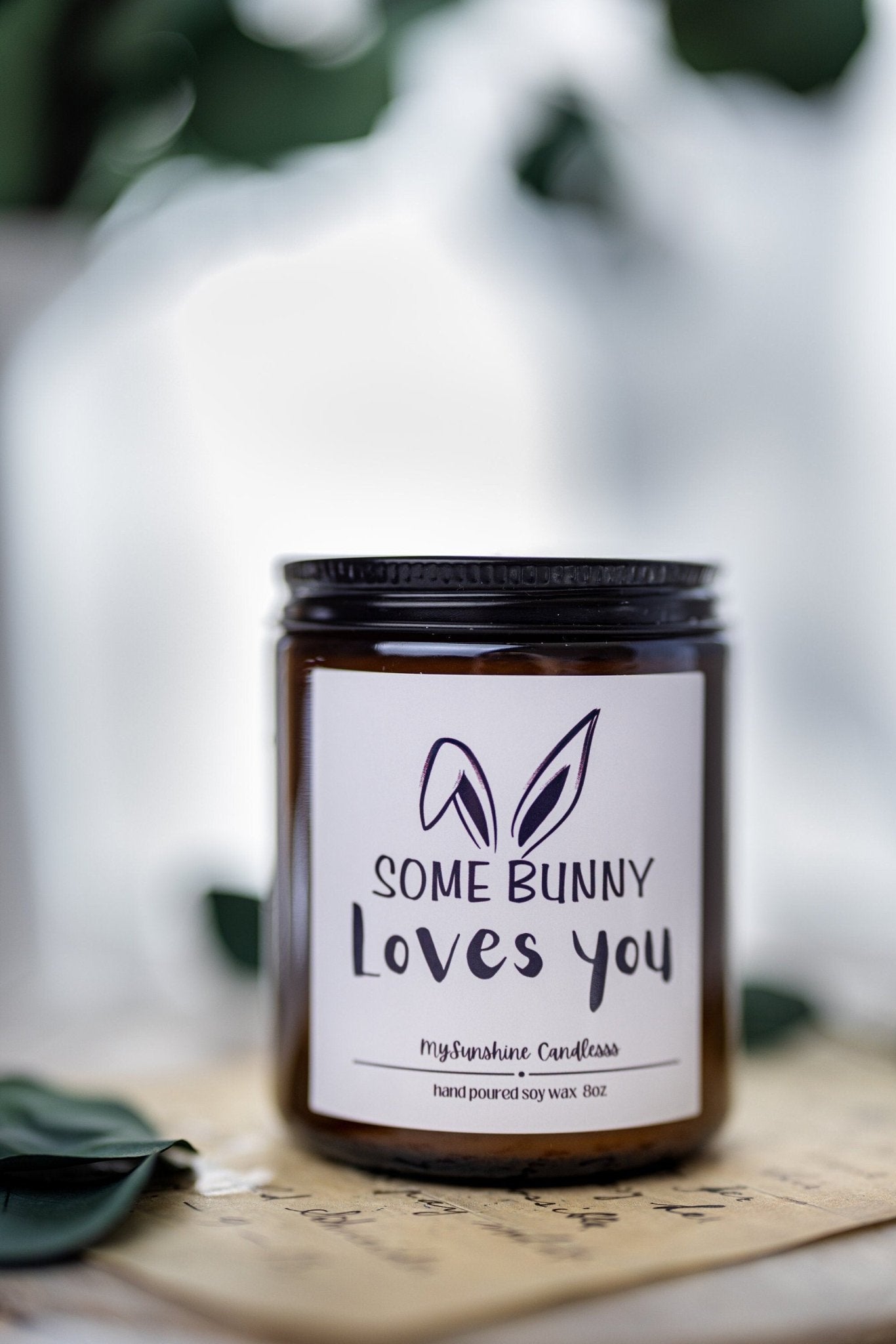 Easter Candle Gift: Some Bunny Loves You - Cute Easter Gift for Best Friend