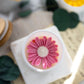 Daisy flower candle, Soy candle, flower candle favor,White Jars Candle