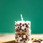 Handcrafted Coffee Bean Pillar Candle – Real Coffee Beans, Scented Soy Wax, Aromatherapy Home Decor