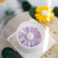 Daisy flower candle, Soy candle, flower candle favor,White Jars Candle