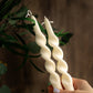 Twisted Spiral Taper Candle – Wedding, Dinner Table, Soy Wax Candle, Any Color