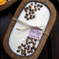 Coffee Lover Gift - Handcrafted Coffee Scented Candle with Real Beans - Farmhouse Decor