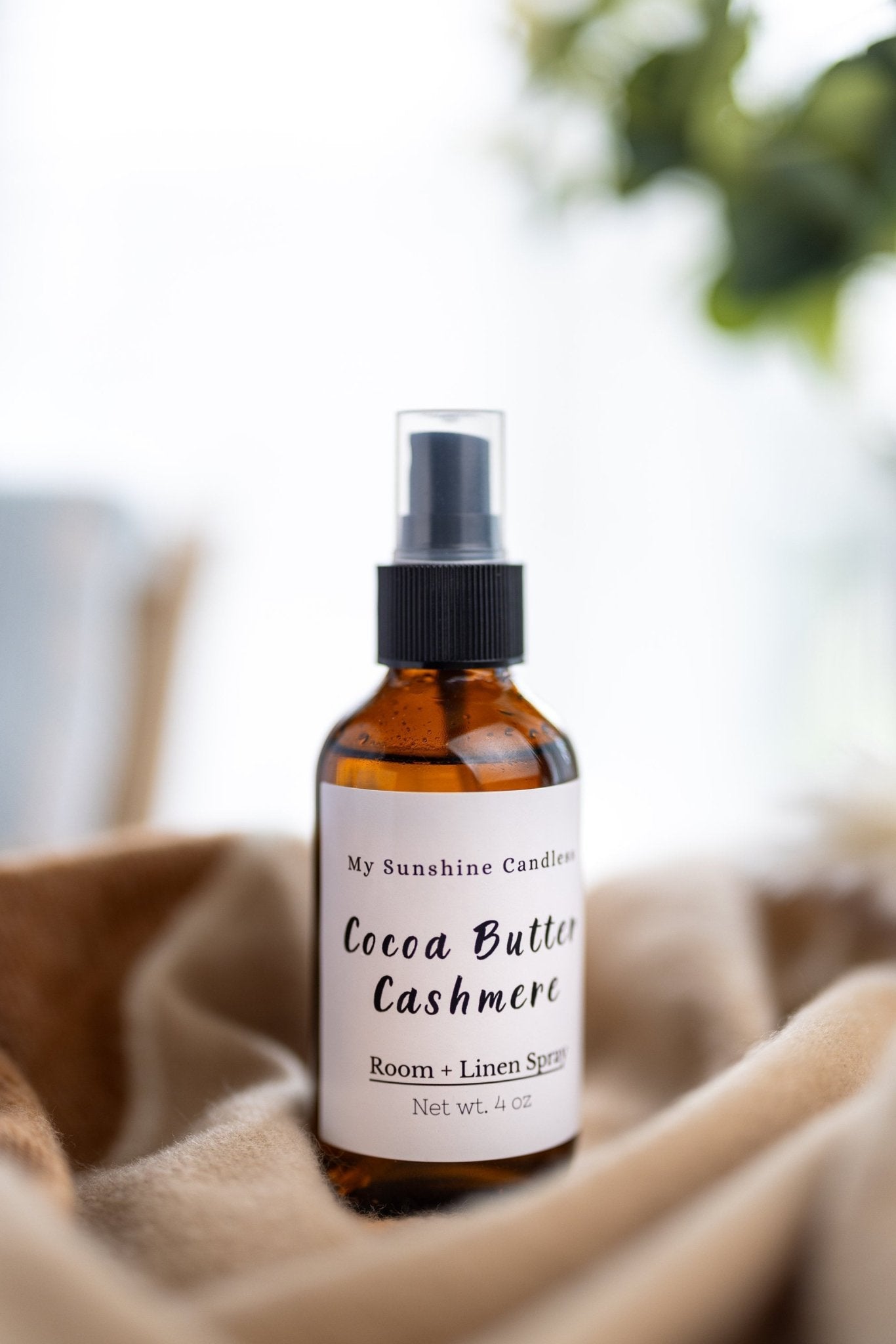 4oz Room Spray – Glass Amber Bottle – Fabric & Room Freshener Set – Seasonal Scents Gift
