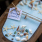 Handcrafted Seashell & Starfish Soy Wax Candle | Farmhouse Summer Decor | Triple Wooden Wicks
