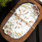 Fruit & Flowers Wood Dough Bowl Candle | Farmhouse Decor | 3 Wood Wick Candle | Gift for Her