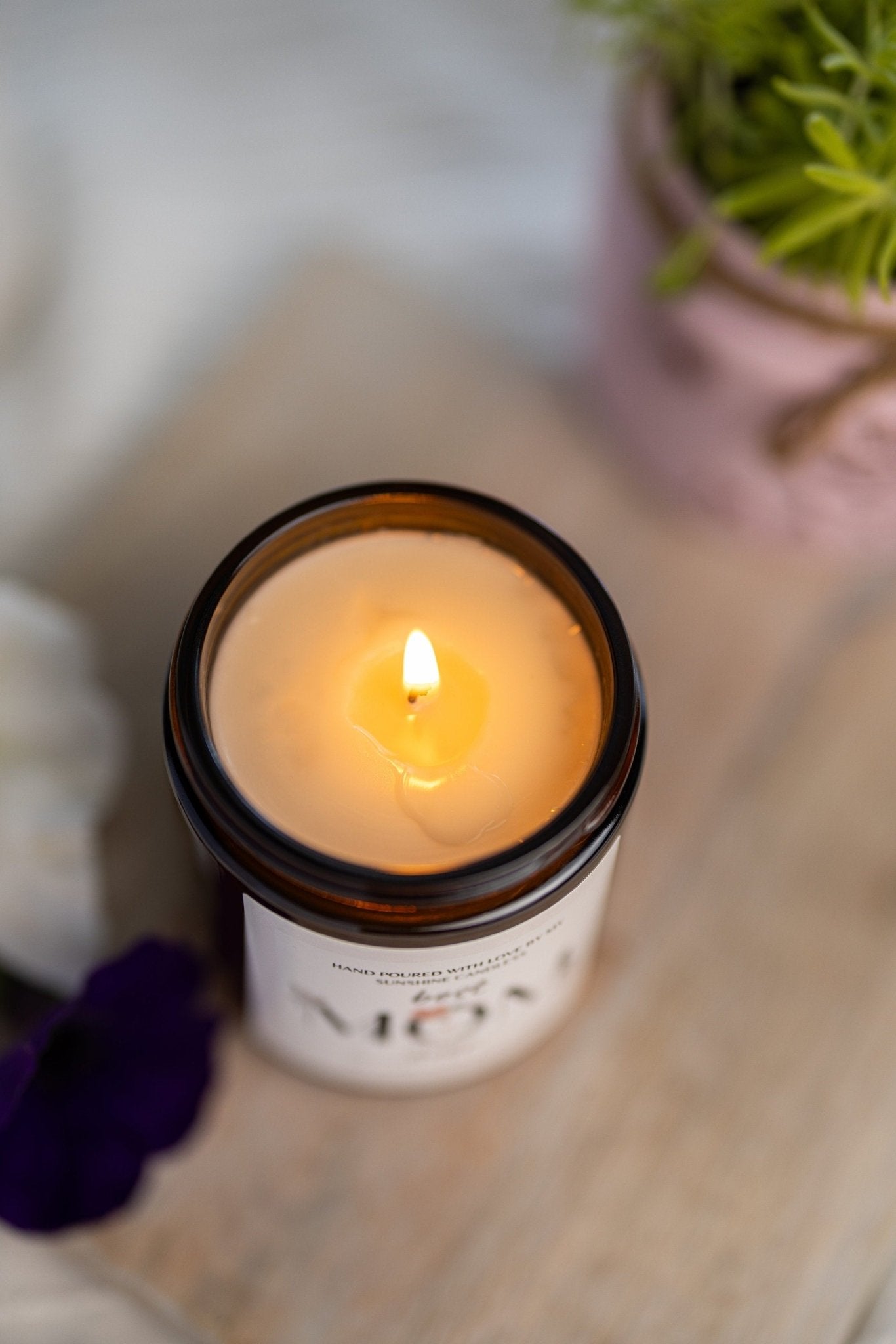 Morning Coffee Soy Wax Candle | Coffee Scented Amber Jar | Hand-Poured Gift for Coffee Lovers
