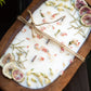 Fruit & Flowers Wood Dough Bowl Candle | Farmhouse Decor | 3 Wood Wick Candle | Gift for Her