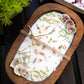 Fruit & Flowers Wood Dough Bowl Candle | Farmhouse Decor | 3 Wood Wick Candle | Gift for Her