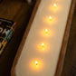 Hand-Carved 6-Wick Dough Bowl Candle - Orange Scent - Festive Farmhouse Decor Gift