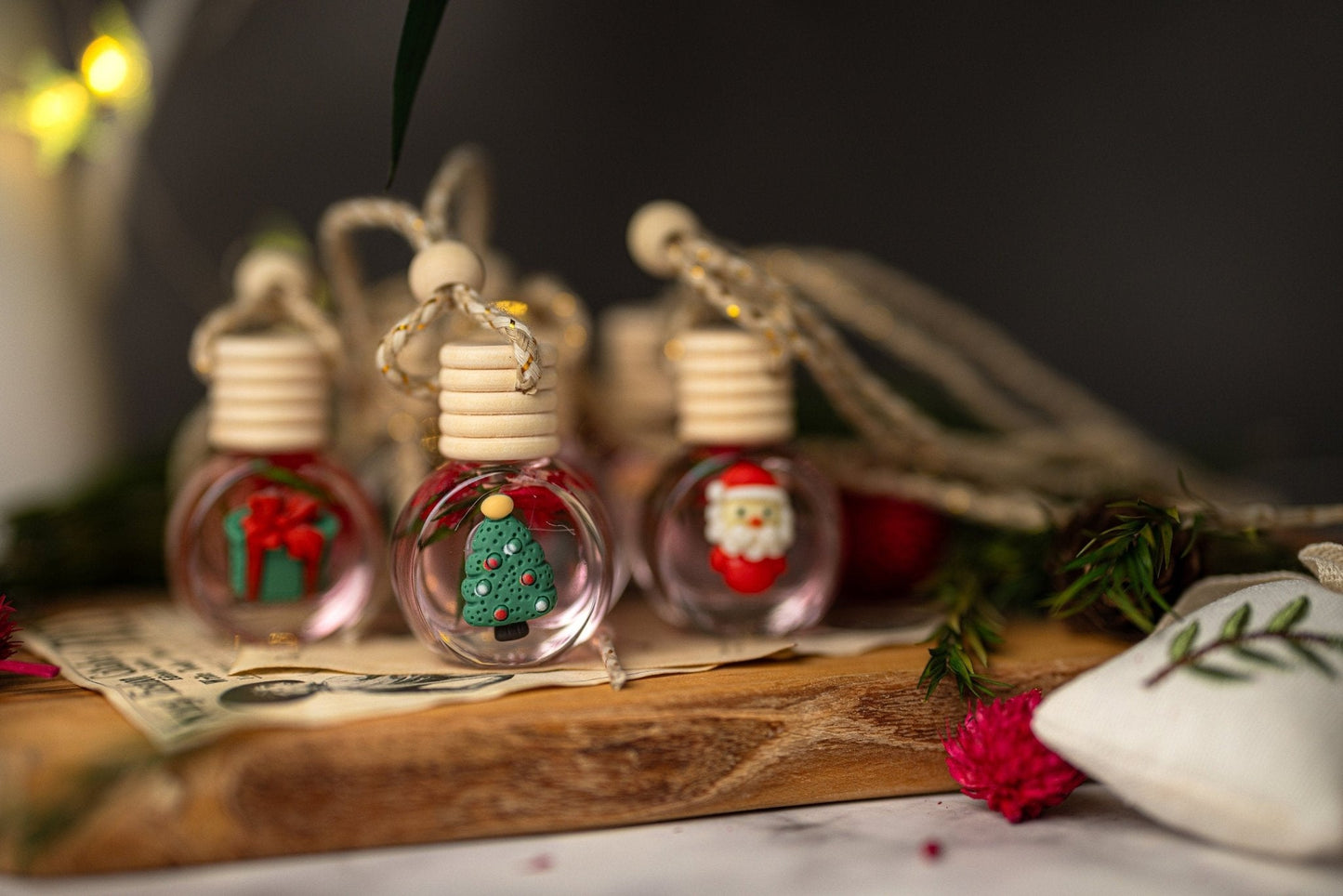 Christmas Car Diffuser – Luxury Car Air Freshener – Holiday Scents & Accessories for Women
