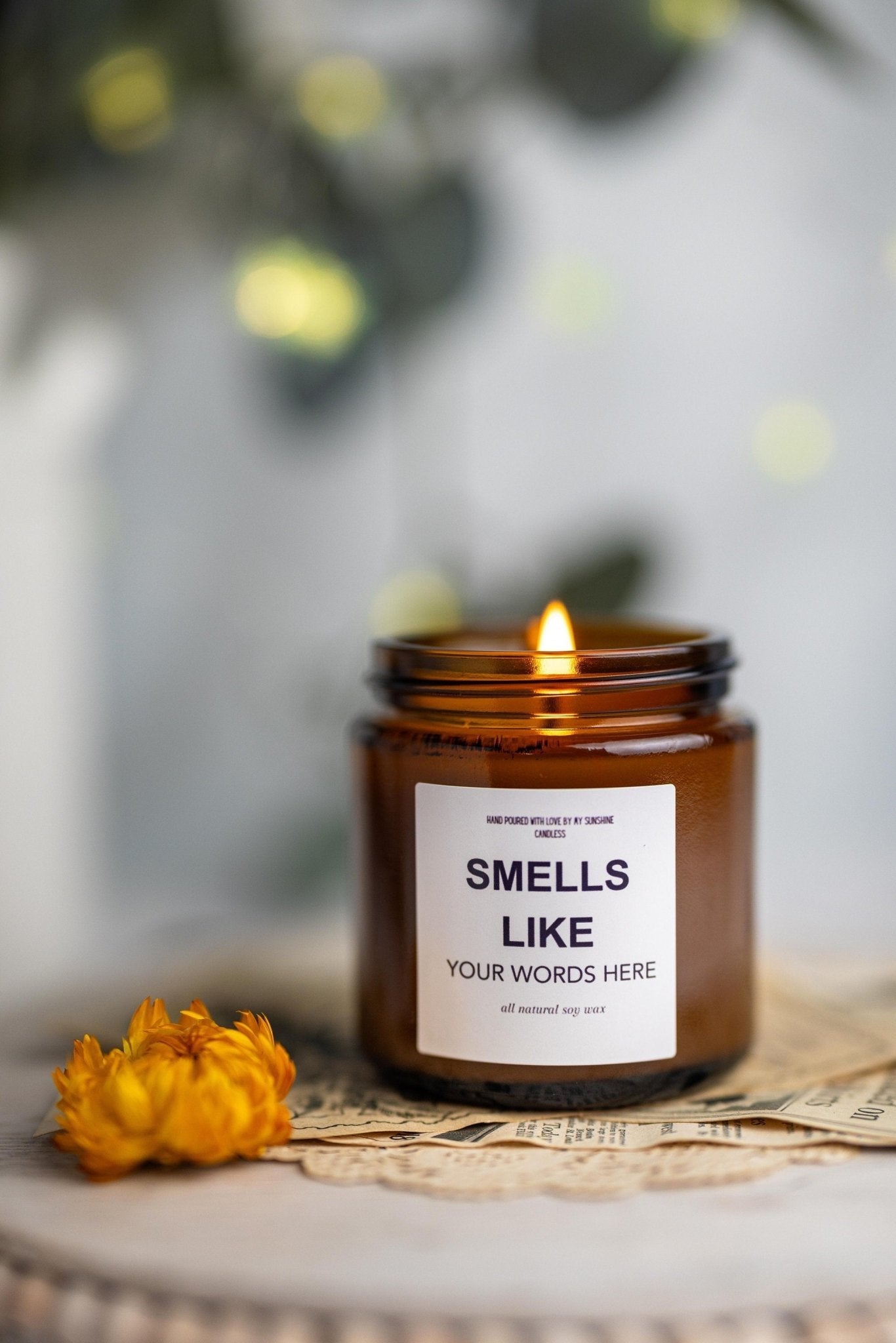 Eucalyptus Lavender Soy Candle | Aromatherapy Self-Care Gift