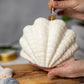 Clam Shell Soy Candle - Stylish Pillar Vegan Gift