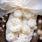 Beautiful Flower Dough Bowl Candle – Flower Scented Handcrafted Dough Bowl – Large Farmhouse Candle