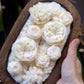 Beautiful Flower Dough Bowl Candle – Flower Scented Handcrafted Dough Bowl – Large Farmhouse Candle