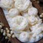 Beautiful Flower Dough Bowl Candle – Flower Scented Handcrafted Dough Bowl – Large Farmhouse Candle