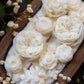 Beautiful Flower Dough Bowl Candle – Flower Scented Handcrafted Dough Bowl – Large Farmhouse Candle
