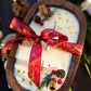 Handcrafted Christmas Wooden Dough Bowl Candle - Farmhouse Decor, Soy Wax Scented