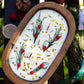 Festive Holiday Wood Dough Bowl Candle