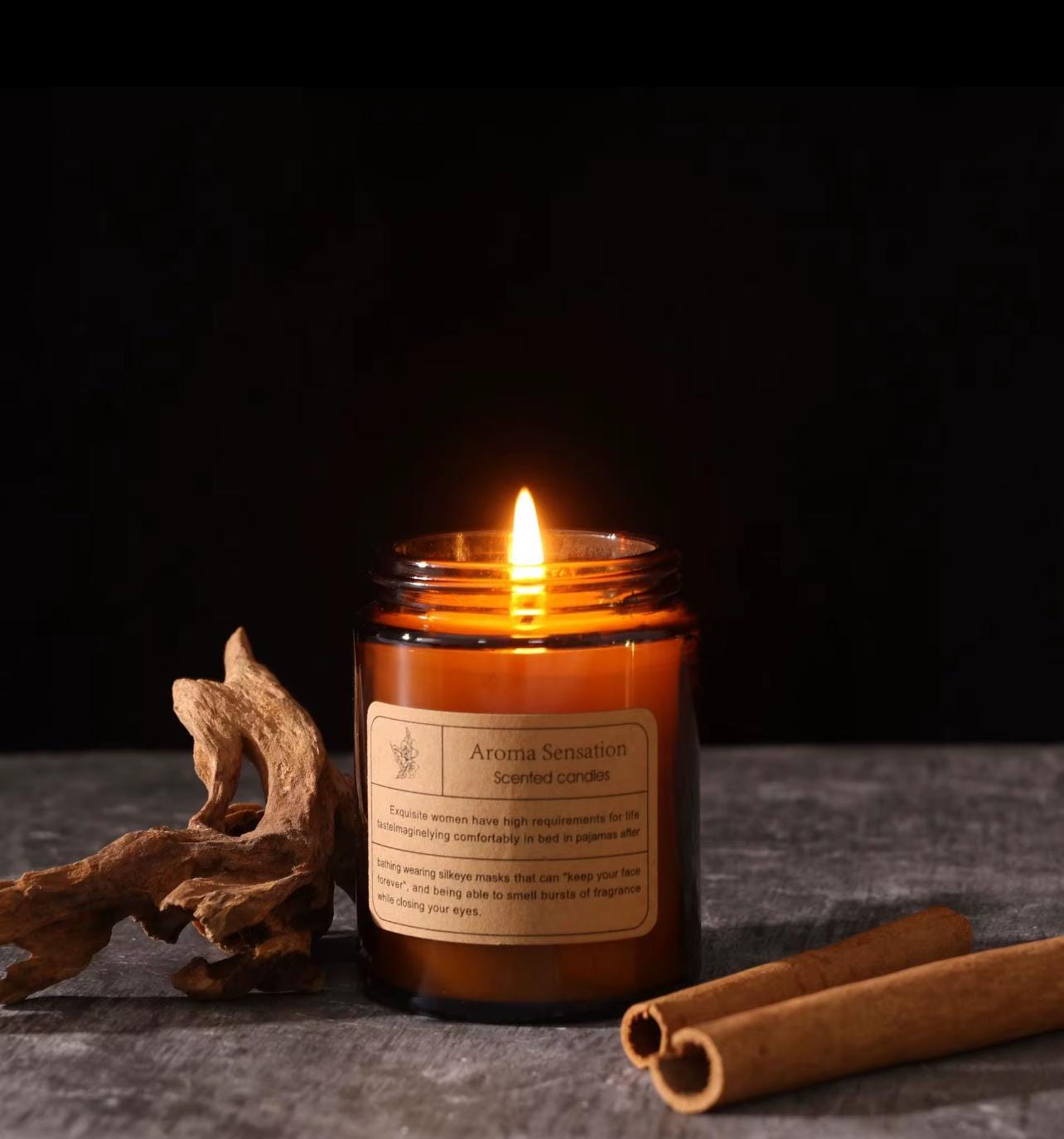 Hot Sale Aromatherapy 100% Soy Wax Candle & Reed Diffuser Gift Set | Black Box Luxury Gift for Her