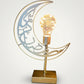 Ramadan crescent decoration gold