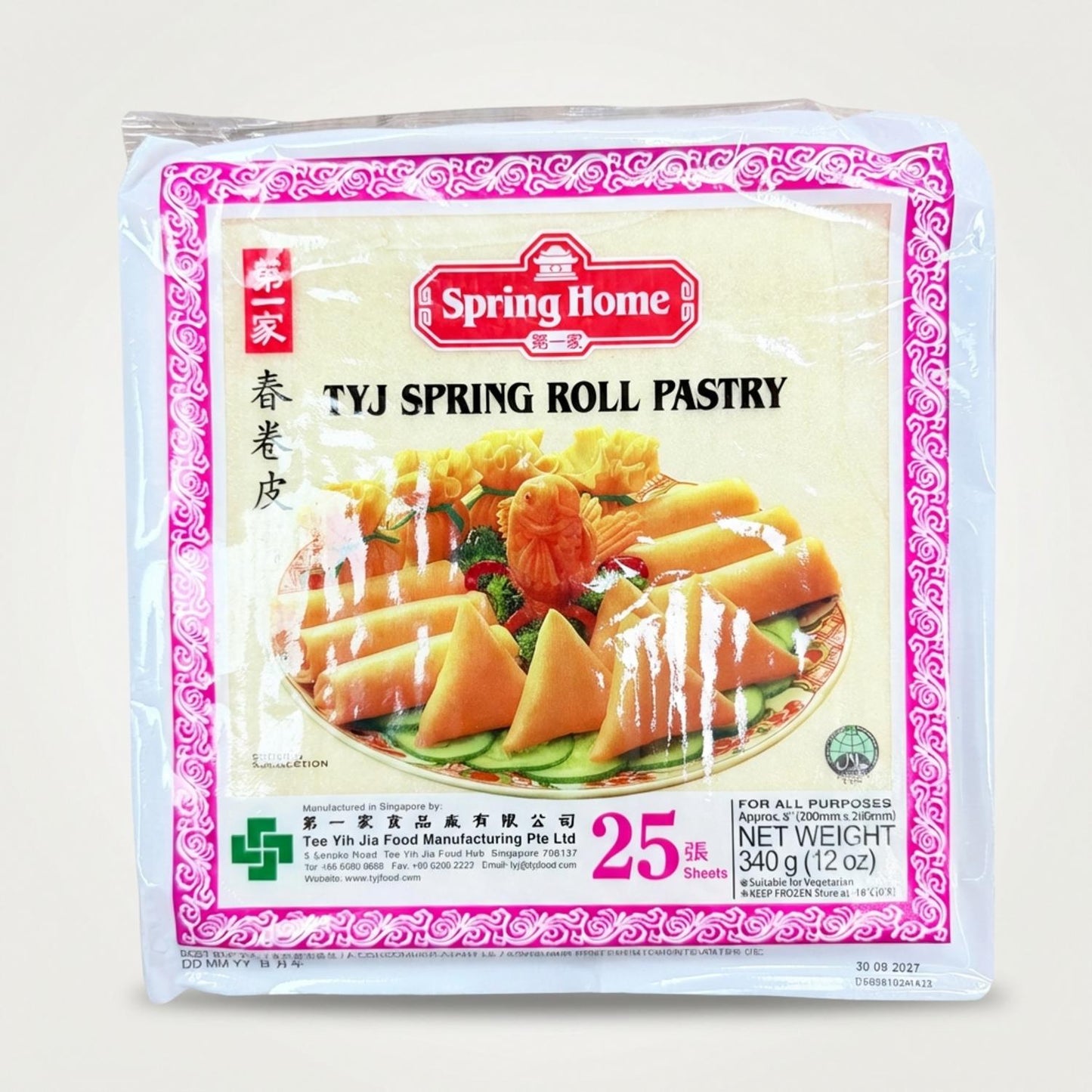 TYJ Spring Roll Pastry (340g)