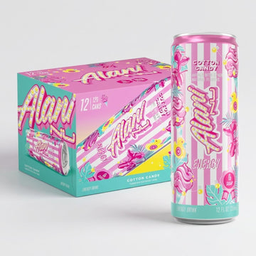 Alani Energy Sugar Free Energy Beverage - Cotton Candy Flavor, Refreshing & Guilt-Free