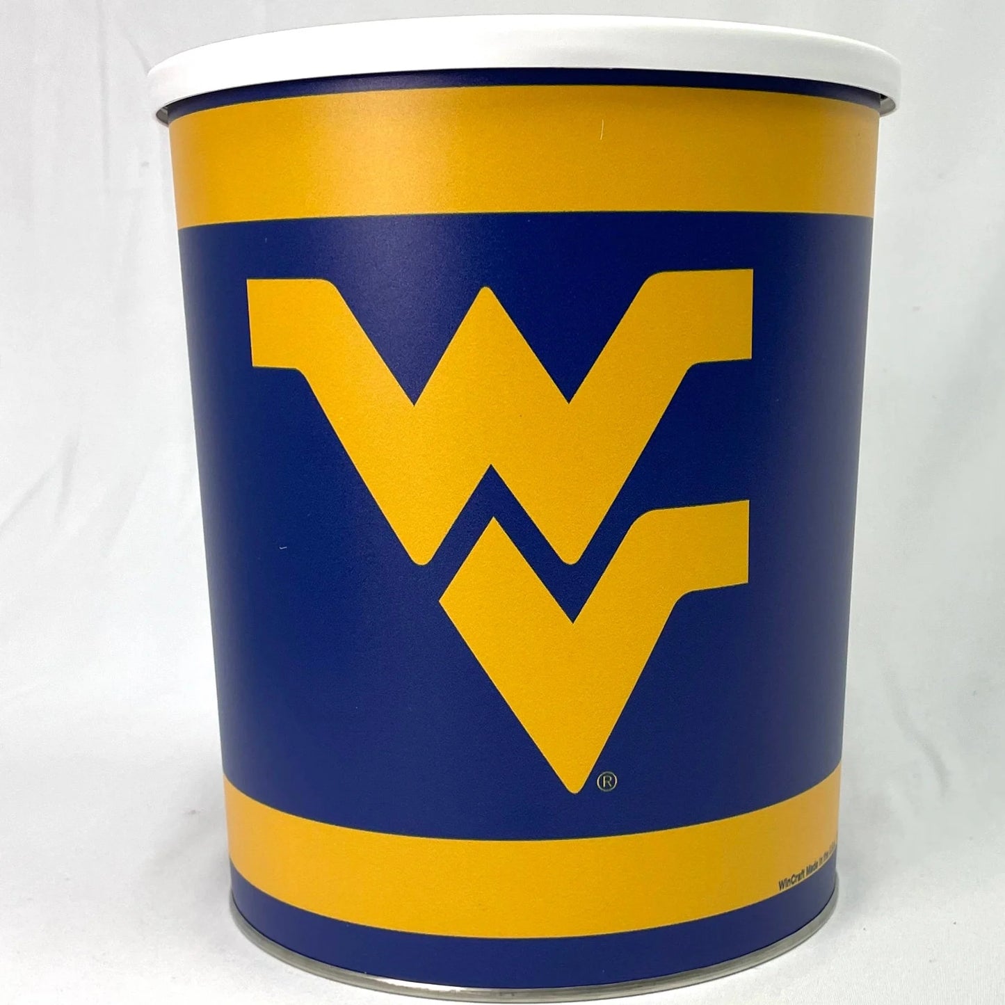 West Virginia Mountaineers Gift Tin Basket - Savory or Sweet - Made in USA