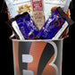 Cincinnati Bengals Gift Tin Basket - Savory or Sweet - Made in USA