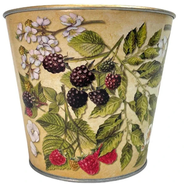 Jenny's Small Berry Gift Tin Basket - Gourmet Snacks in Reusable Berry Tin