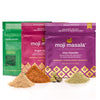 moji masala® Indian Curry Spice Set – Rogan Josh, Chicken Curry & Potato Curry | 3 Authentic Dishes, Pre-Measured