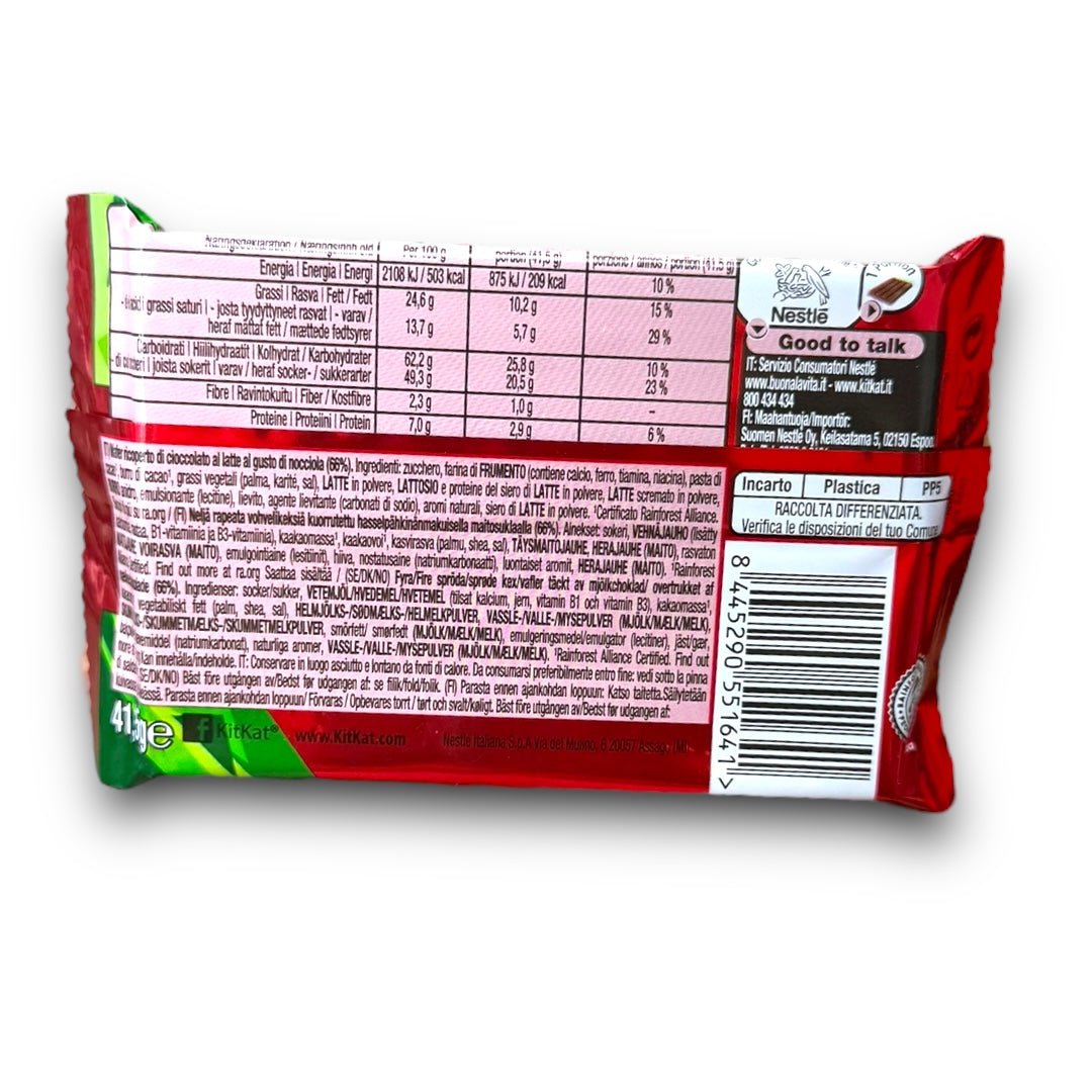 Cadbury KitKat Hazelnut Flavor Chocolate Bar