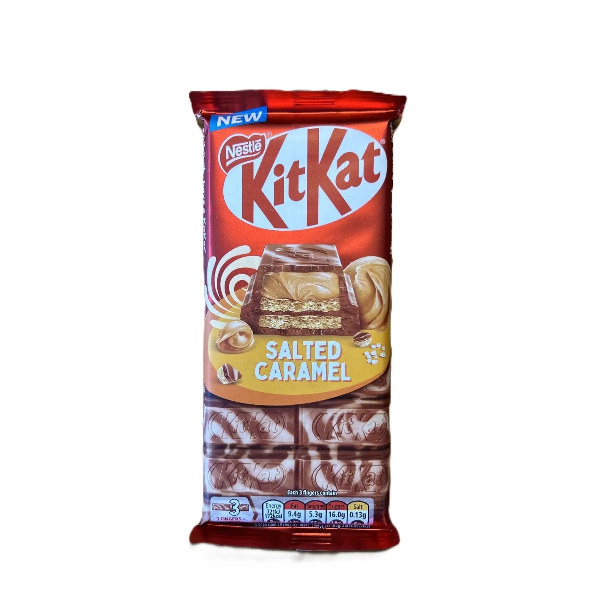 KitKat Salted Caramel Chocolate Sharing Bar – Breakable Wafer Bar 99g ...