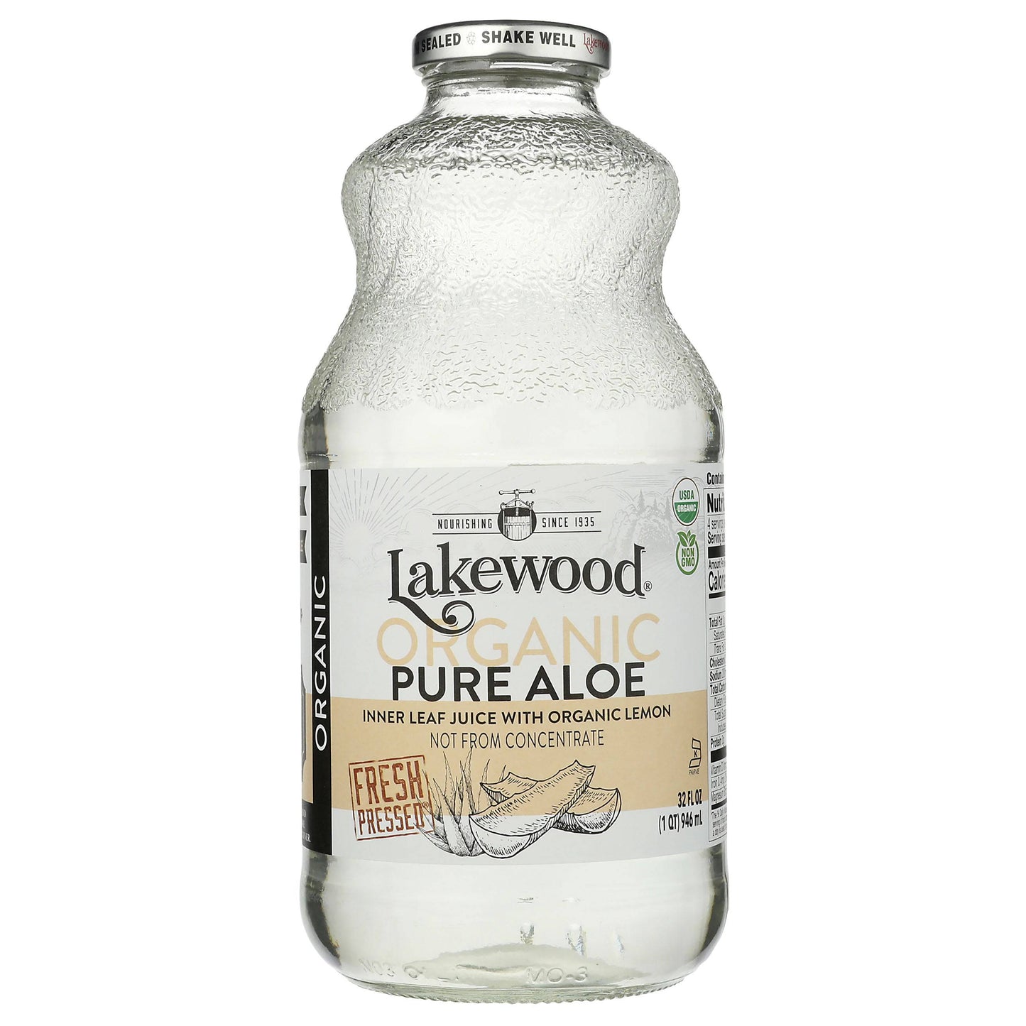 Organic Aloe Juice with Lemon