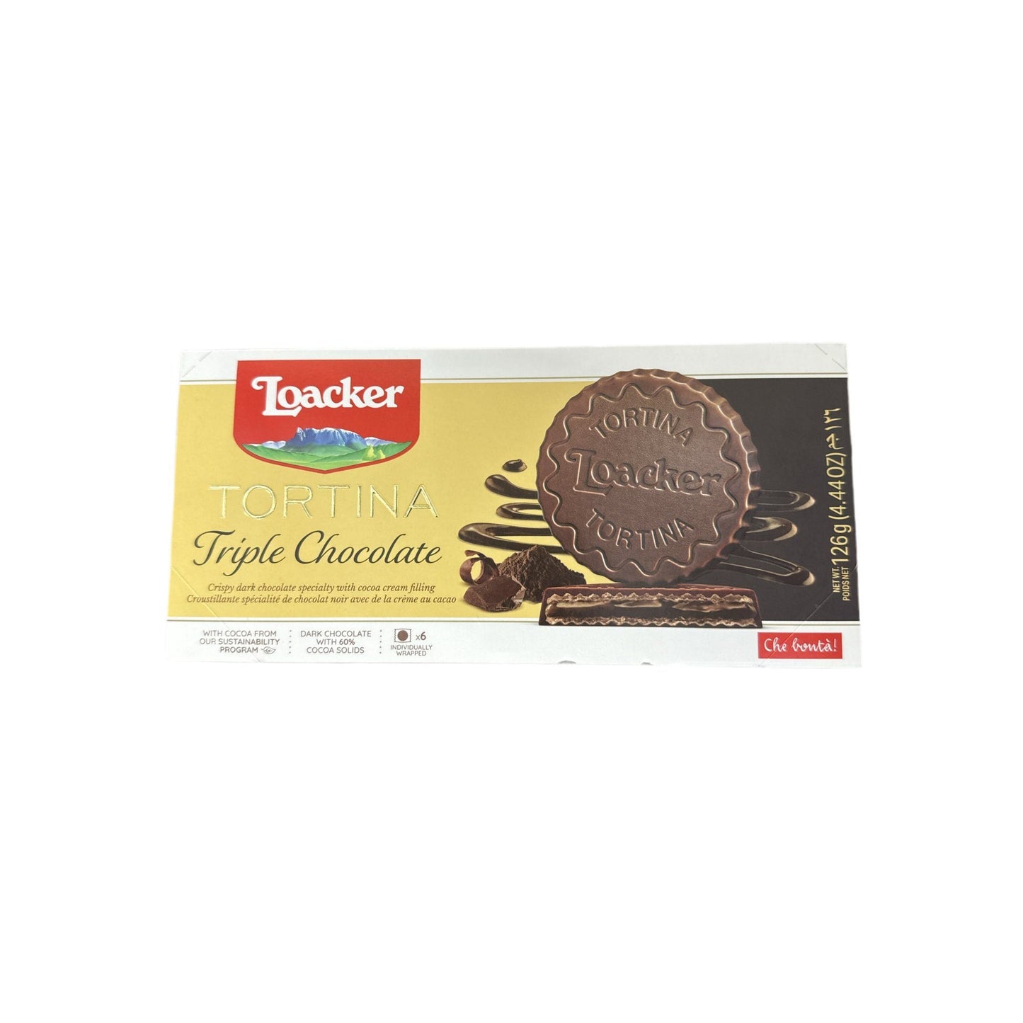 Loacker Tortina Triple Chocolate Snack