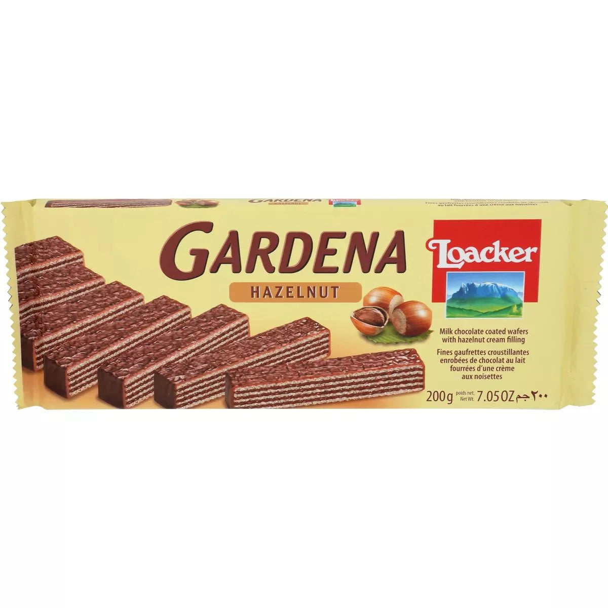 Loacker Hazelnut Wafers – Dark Chocolate Coated with Cream Filling