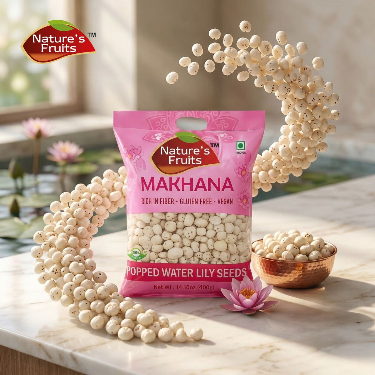 Makhana (Popped Water Lily Seeds)